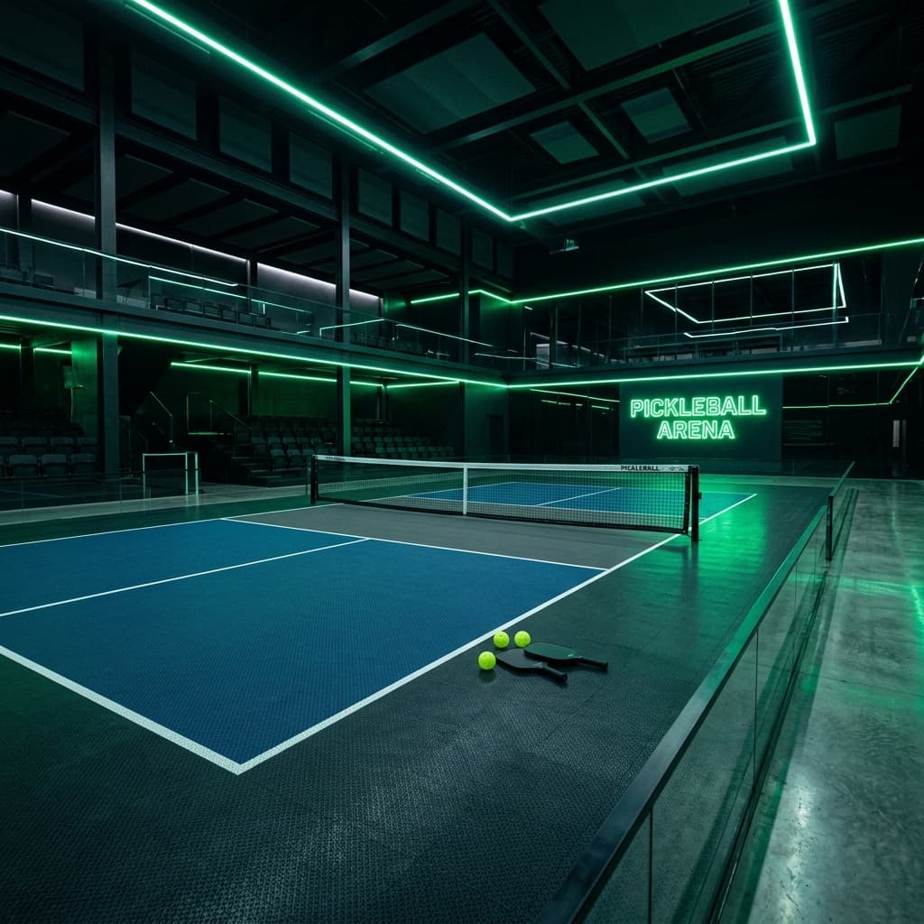 Premium indoor pickleball court